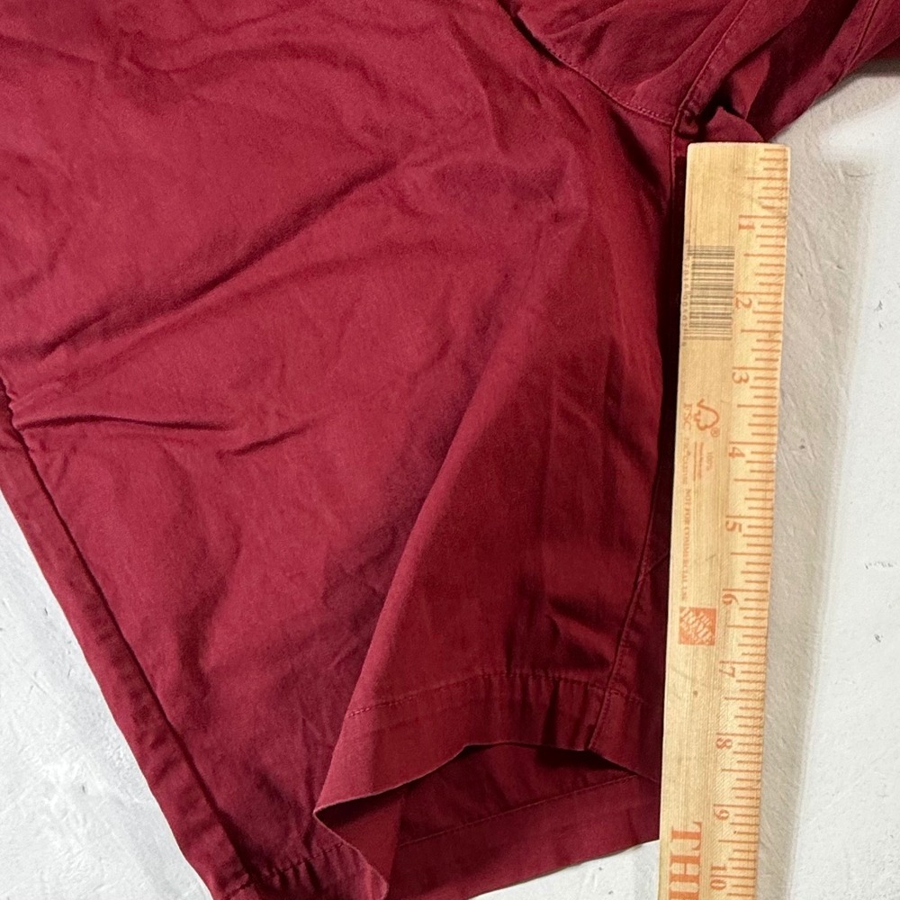 Lululemon Commission Shorts Mens 28 Burgundy Red Chino Style 9 Inch Inseam - Picture 7 of 8